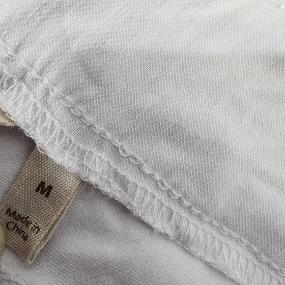 Soft Surroundings Women Short Medium White Pull On Super Stretch Cuffed Chino 6" - Picture 5 of 7